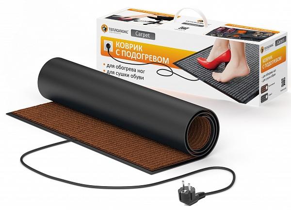 Теплолюкс Carpet 50x80. Электрический коврик для сушки обуви (коричн.)